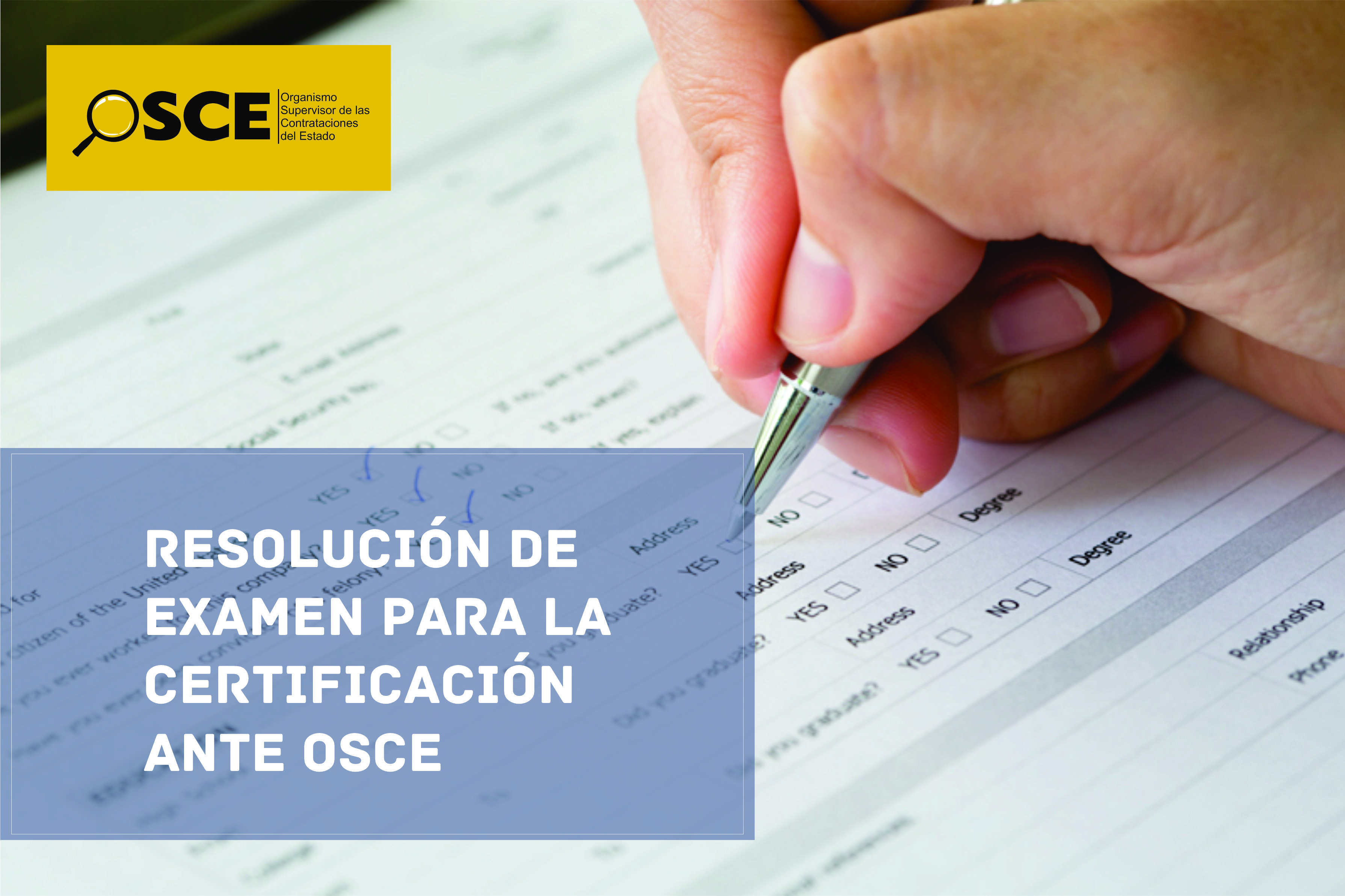 RESOLUCIÓN DE EXAMEN-PARA LA CERTIFICACIÓN ANTE LA OSCE 